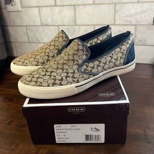 Men Coach Slip Ons Size 9.5